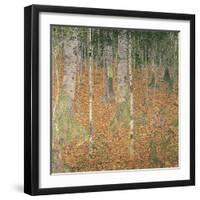 The Birch Wood-Gustav Klimt-Framed Giclee Print