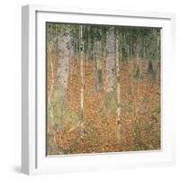 The Birch Wood-Gustav Klimt-Framed Giclee Print