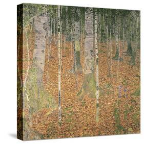 The Birch Wood-Gustav Klimt-Stretched Canvas