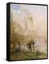 The Birches, 1895-Federico Rossano-Framed Stretched Canvas