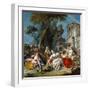 The Bird Catchers, 1748-Francois Boucher-Framed Giclee Print