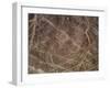 The Bird Geoglyph, aerial view, Nazca, UNESCO World Heritage Site, Ica Region, Peru, South America-Karol Kozlowski-Framed Photographic Print