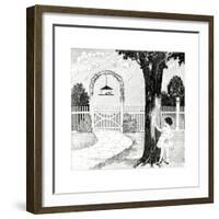 The Bird House - Child Life-G.H. Mitchell-Framed Giclee Print