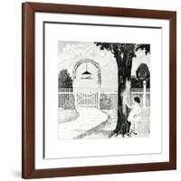 The Bird House - Child Life-G.H. Mitchell-Framed Giclee Print