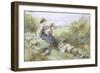 The Bird's Nest-Myles Birket Foster-Framed Giclee Print