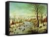 The Bird Trap-Pieter Brueghel the Younger-Framed Stretched Canvas