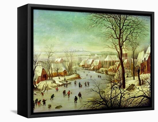 The Bird Trap-Pieter Brueghel the Younger-Framed Stretched Canvas