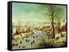 The Bird Trap-Pieter Brueghel the Younger-Framed Stretched Canvas