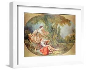 The Birdcage (Gouache on Paperboard)-Francois Boucher-Framed Giclee Print