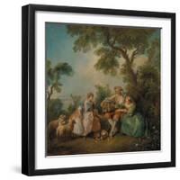 The Birdcage (Les Amours Du Bocage), about 1735-Nicolas Lancret-Framed Giclee Print