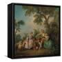 The Birdcage (Les Amours Du Bocage), about 1735-Nicolas Lancret-Framed Stretched Canvas
