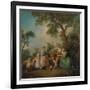 The Birdcage (Les Amours Du Bocage), about 1735-Nicolas Lancret-Framed Giclee Print