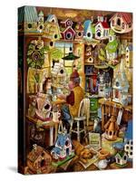 The Birdhouse Man-Bill Bell-Stretched Canvas