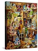 The Birdhouse Man-Bill Bell-Stretched Canvas