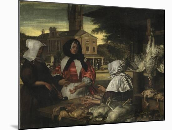 The Birdmarket, Amsterdam, c.1660-70-Emanuel de Witte-Mounted Giclee Print