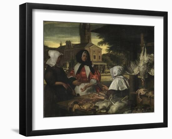 The Birdmarket, Amsterdam, c.1660-70-Emanuel de Witte-Framed Giclee Print