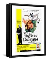 The Birds, (aka Los Pajaros), Alfred Hitchcock, Tippi Hedren, 1963-null-Framed Stretched Canvas