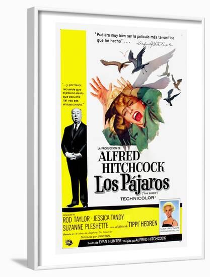 The Birds, (aka Los Pajaros), Alfred Hitchcock, Tippi Hedren, 1963-null-Framed Photo