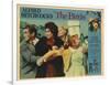 The Birds, Lobbycard, L-R: Rod Taylor, Suzanne Pleshette, Tippi Hedren, Veronica CArtwright, 1963-null-Framed Art Print