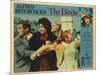 The Birds, Lobbycard, L-R: Rod Taylor, Suzanne Pleshette, Tippi Hedren, Veronica CArtwright, 1963-null-Mounted Art Print