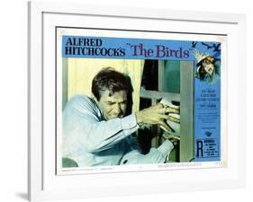 The Birds, Rod Taylor, 1963-null-Framed Art Print