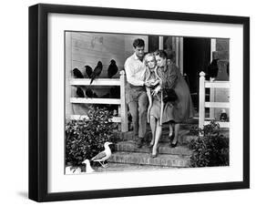 The Birds, Rod Taylor, Tippi Hedren, Jessica Tandy, 1963-null-Framed Photo