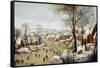 The Birdtrap-Pieter Brueghel the Younger-Framed Stretched Canvas