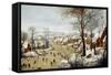 The Birdtrap-Pieter Brueghel the Younger-Framed Stretched Canvas