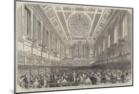 The Birmingham Musical Festival, the Great Music Hall-null-Mounted Giclee Print