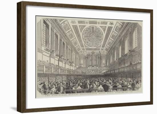 The Birmingham Musical Festival, the Great Music Hall-null-Framed Giclee Print