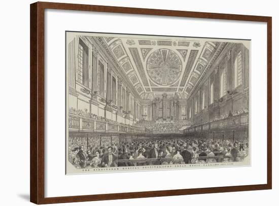 The Birmingham Musical Festival, the Great Music Hall-null-Framed Giclee Print