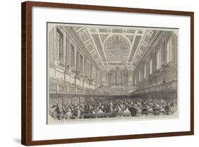 The Birmingham Musical Festival, the Great Music Hall-null-Framed Giclee Print