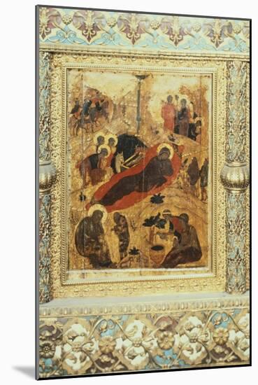 The Birth of Christ, 1405-Andrei Rublev-Mounted Premium Giclee Print