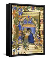 The Birth of Christ-Simone da Siena-Framed Stretched Canvas