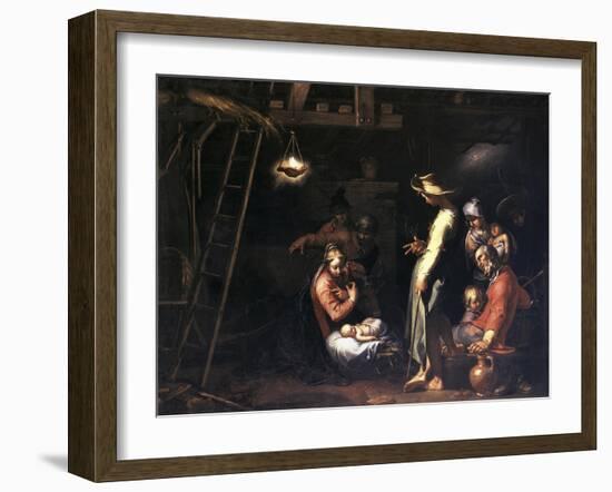 The Birth of Christ-Abraham Bloemaert-Framed Giclee Print