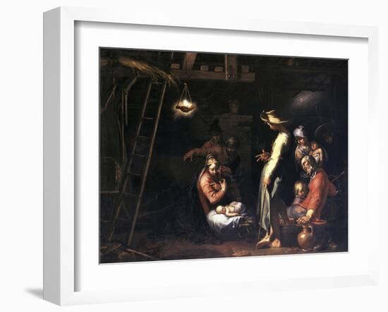 The Birth of Christ-Abraham Bloemaert-Framed Giclee Print