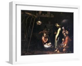 The Birth of Christ-Abraham Bloemaert-Framed Giclee Print