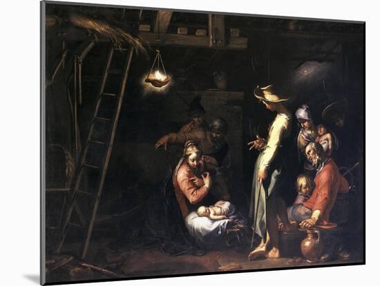 The Birth of Christ-Abraham Bloemaert-Mounted Giclee Print