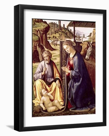 The Birth of Christ-Sebastiano Mainardi-Framed Giclee Print