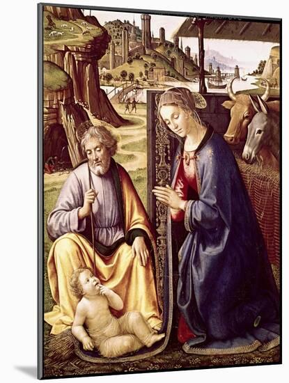 The Birth of Christ-Sebastiano Mainardi-Mounted Giclee Print