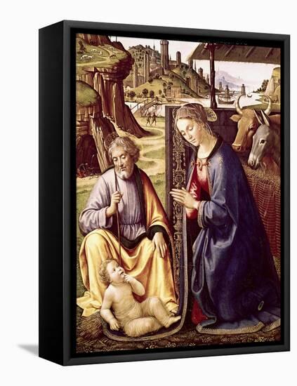 The Birth of Christ-Sebastiano Mainardi-Framed Stretched Canvas