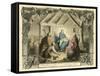The Birth of Christ-English School-Framed Stretched Canvas