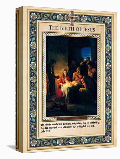 The Birth of Jesus-Carl Bloch-Stretched Canvas