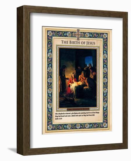 The Birth of Jesus-Carl Bloch-Framed Giclee Print