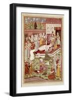 The Birth of Rostam by Caesarean-null-Framed Art Print