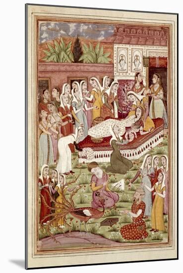 The Birth of Rostam by Caesarean-null-Mounted Art Print