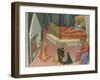 The Birth of Saint John the Baptist (Predella Pane), 1454-Giovanni di Paolo-Framed Giclee Print