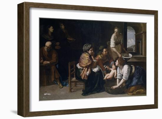 The Birth of Saint John the Baptist-Artemisia Gentileschi-Framed Giclee Print