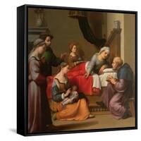 The Birth of St. John the Baptist-Giuliano Bugiardini-Framed Stretched Canvas