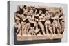 The Birth of the Buddha, 100-200 AD, Schist, from Ancient Gandhara, Pakistan-null-Stretched Canvas